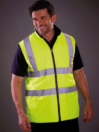 Hi Vis Reversible Fleece Vest