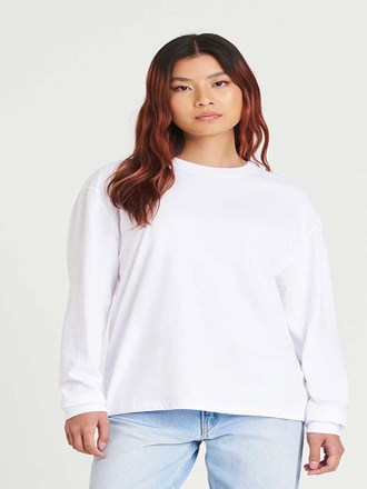 AWDis Unisex Oversize 100 Long Sleeve T Shirt