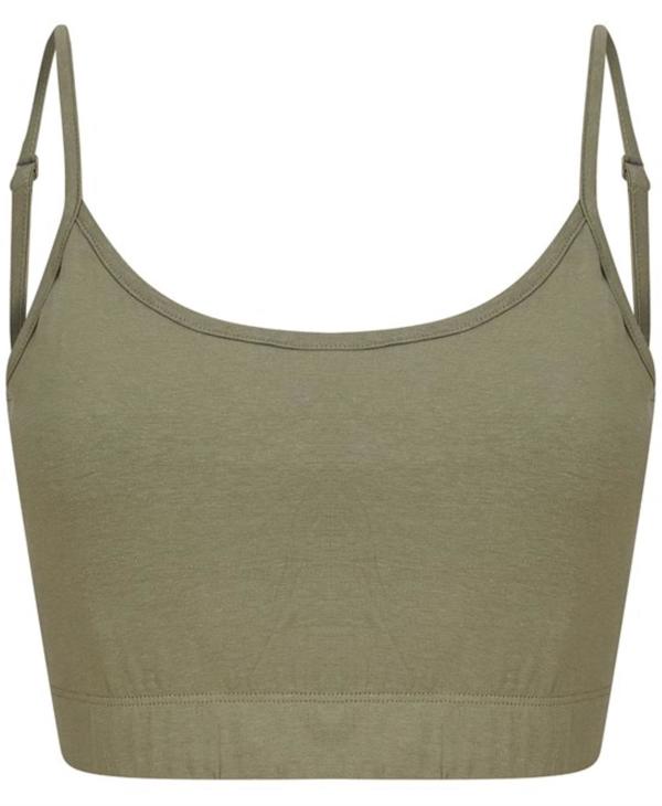Ladies Sustainable Cropped Cami Vest Top