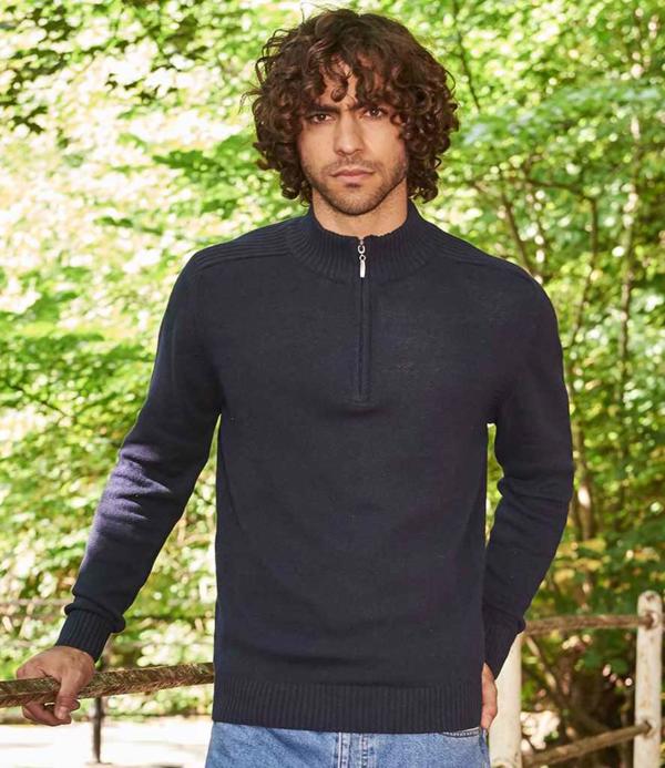 Unisex Wakhan Zip Neck Sustainable Sweater