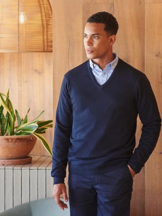 lightweight V neck jumper