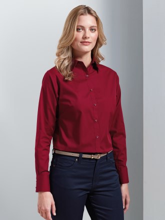 Women's Poplin Long Sleeve Blouse