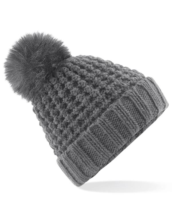 Popcorn Faux Fur Pop Pom Beanie (discontinued)