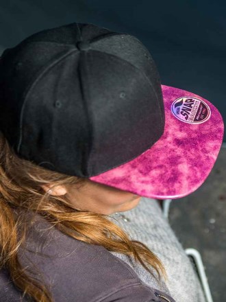 Bronx Glitter Flat Peak Snapback Cap