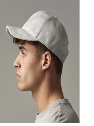 B656 Faux Suede 6 Panel Cap