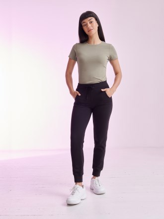 Ladies Slim Cuffed Jog Pants