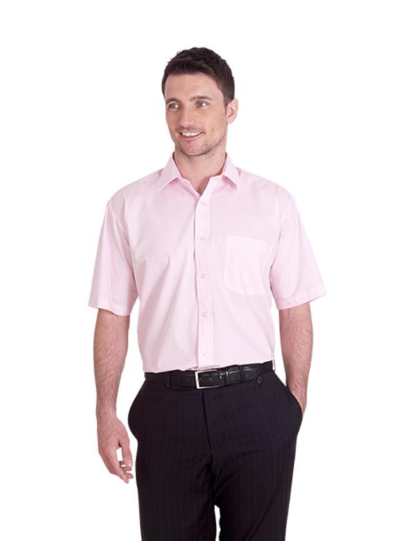 Mens Poplin Half Sleeve Shirt
