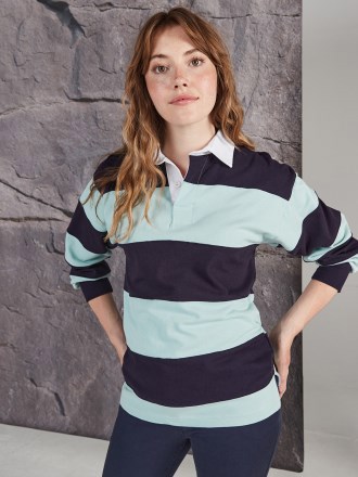 Sewn Stripe L/S Rugby Shirt