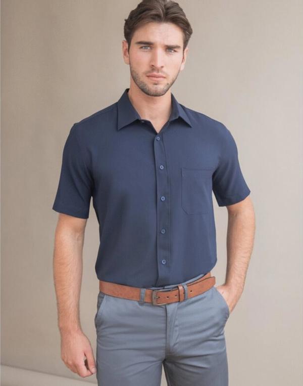 Mens Wicking Anti Bac S/S Shir