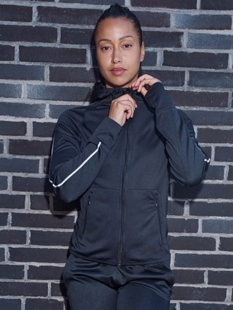 Women's hoodie with reflective tape