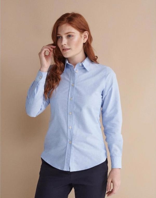 Ladies L/Sleeve Classic Oxford