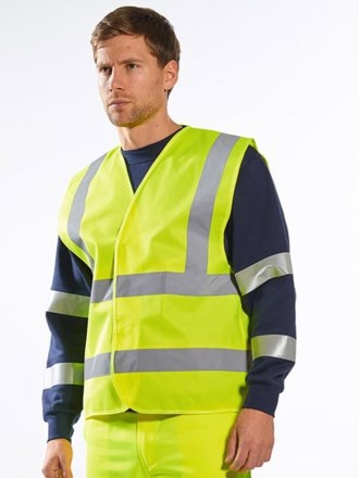 Hi vis two band and brace vest