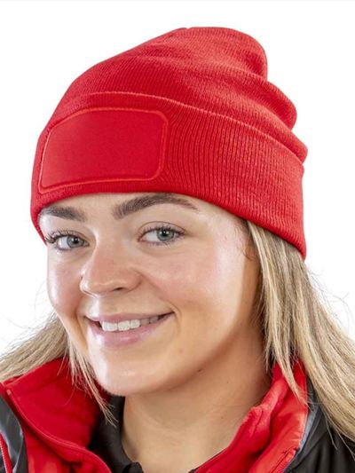 Result Recycled Double Knit Printers Beanie