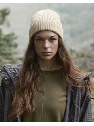 Engineered Knit Ribbed Beanie