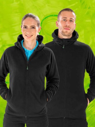 Result Recycled Hooded Micro Fleece Jacket