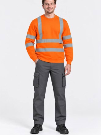 Hi Vis Crew Neck Sweatshirt