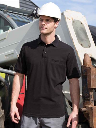 Result Work-Guard Apex Pocket Piqué Polo Shirt