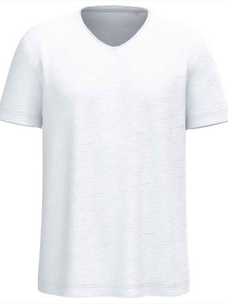 Spasso Drop Shoulder Raw Edge Collar Slub T-Shirt