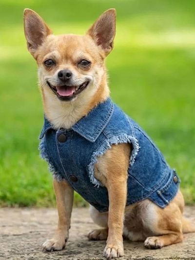 Dog’s denim jacket