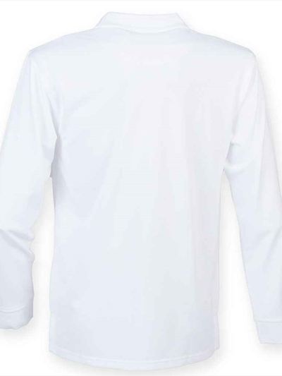 Henbury Unisex Long Sleeve Coolplus® Piqué Polo Shirt