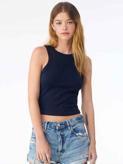 Ladies Micro Rib Racer Tank Top