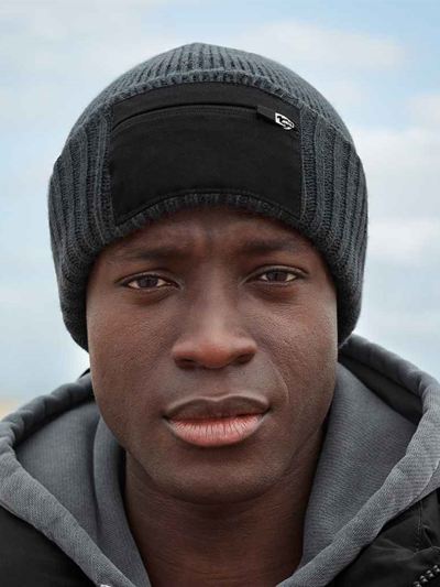 Beechfield Zip Patch Beanie