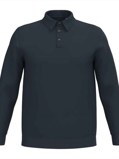 Spasso Knitted Long Sleeve Polo Shirt