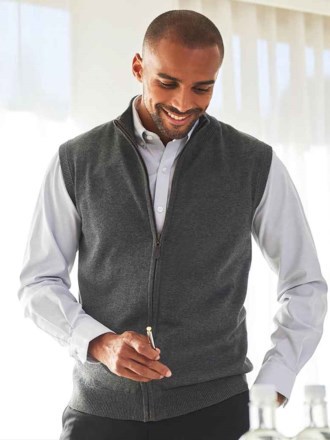 Brook Taverner Lincoln Knitted Zip Gilet
