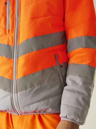 Regatta High Visibility Two Tone Thermal Baffle Jacket