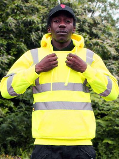 Warrior Hi-Vis Pull On Hoodie