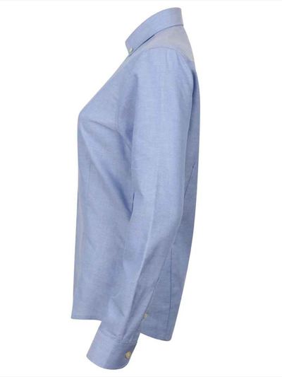 Henbury Ladies Modern Long Sleeve Regular Fit Oxford Shirt