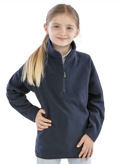 Result Recycled Kids Zip Neck Micro Fleece