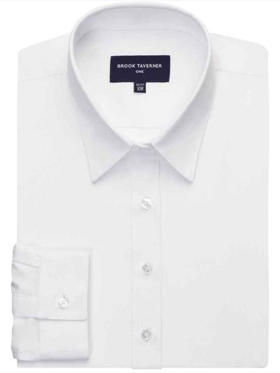 Brook Taverner Ladies Selene Long Sleeve Poplin Shirt