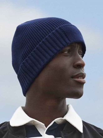 Beechfield Organic Cotton Engineered Patch Beanie