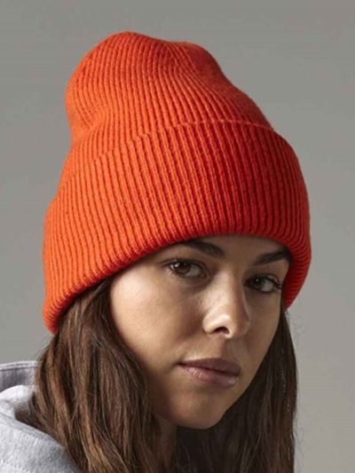 Classic engineered deep-cuffed beanie