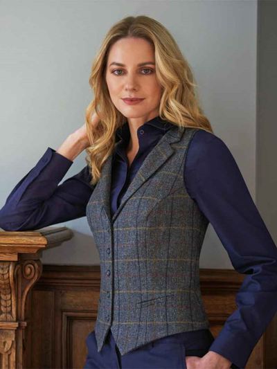 Brook Taverner Ladies Nashville Tweed Waistcoat