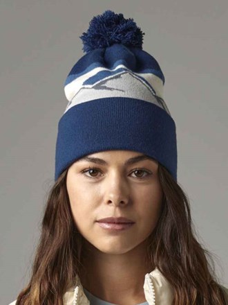 Beechfield Mountain Peaks Pom Pom Beanie