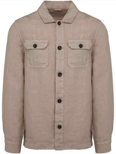 Spasso Linen Washed Overshirt