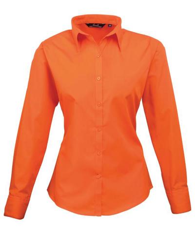 Women's Poplin Long Sleeve Blouse