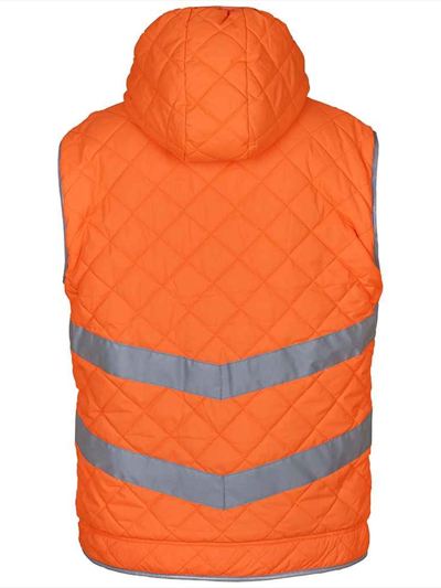 Yoko Hi-Vis Kensington Hooded Gilet