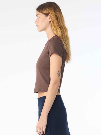 Bella Ladies Micro Rib Baby T-Shirt