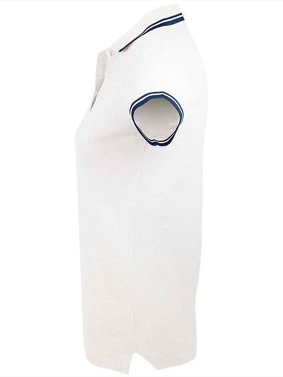 SOL'S Ladies Pasadena Tipped Cotton Piqué Polo Shirt