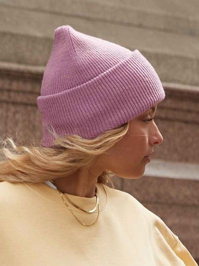 Classic engineered deep-cuffed beanie