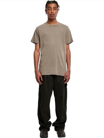 Acid washed round neck tee
