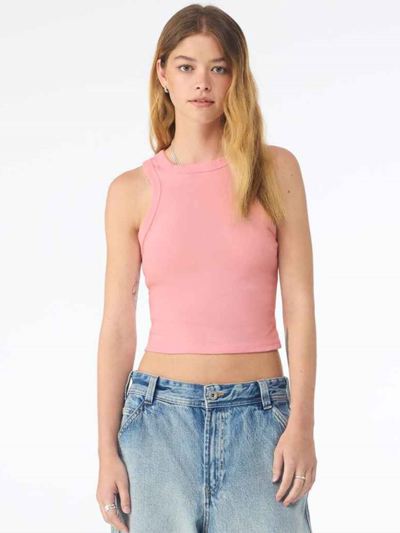 Ladies Micro Rib Racer Tank Top
