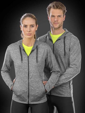 Spiro Ladies Hooded T-Shirt Jacket
