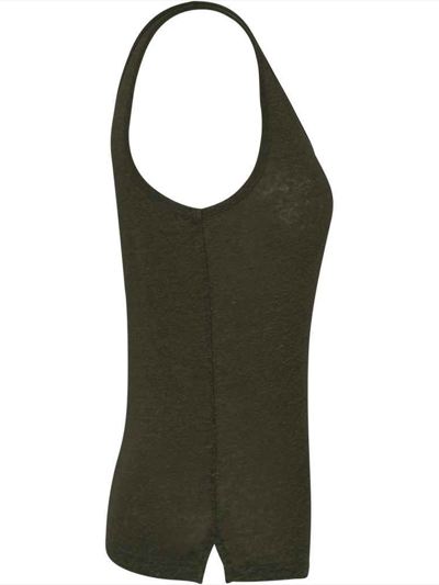Spasso Ladies Linen Tank Top