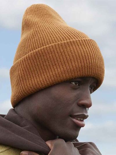 Classic engineered deep-cuffed beanie