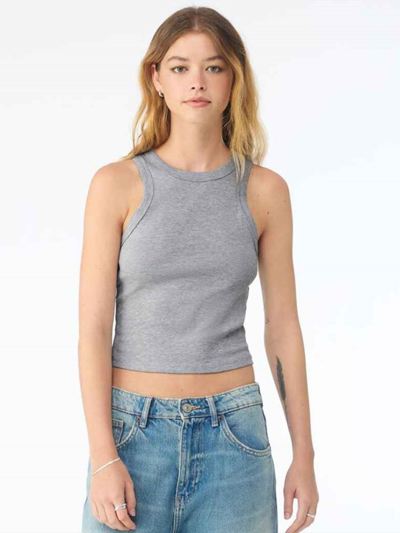 Ladies Micro Rib Racer Tank Top