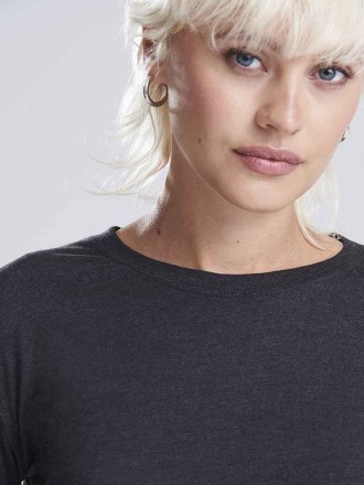 AWDis Ladies Long Sleeve Cropped T-Shirt